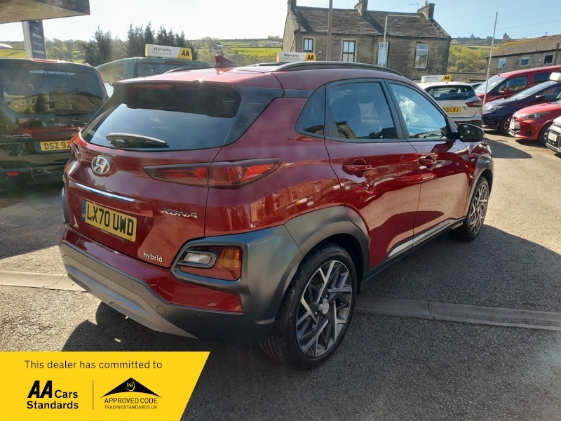 Hyundai Kona 1.6 Gdi Premium Hybrid LX70UWD Red #5