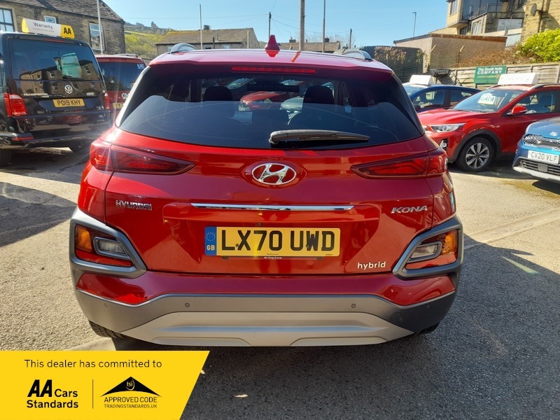 Hyundai Kona 1.6 Gdi Premium Hybrid LX70UWD Red #6