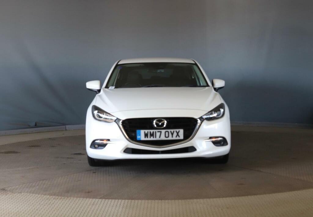 Mazda 3 Hatchback 2.0 Skyactiv-g Sport Nav Euro 6 Ss WM17OYX White #5