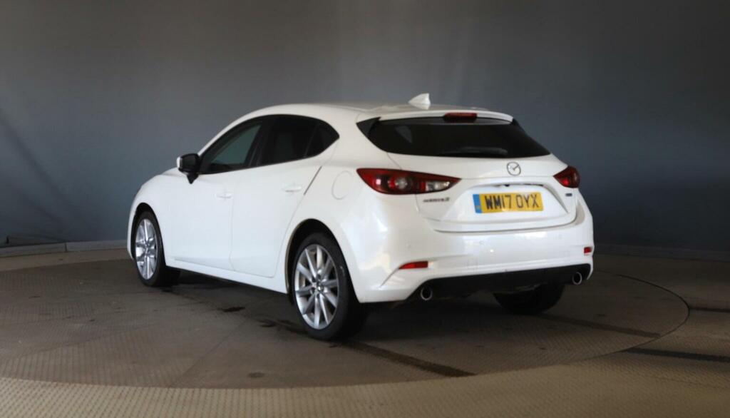 Mazda 3 Hatchback 2.0 Skyactiv-g Sport Nav Euro 6 Ss WM17OYX White #4