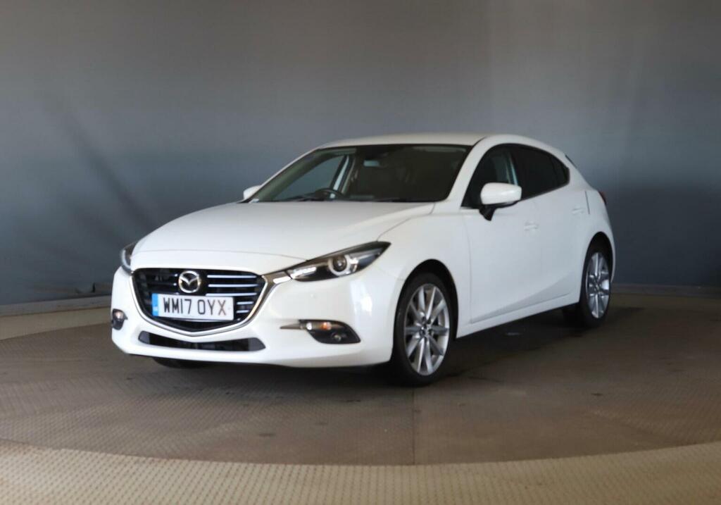 Mazda 3 Hatchback 2.0 Skyactiv-g Sport Nav Euro 6 Ss WM17OYX White #3