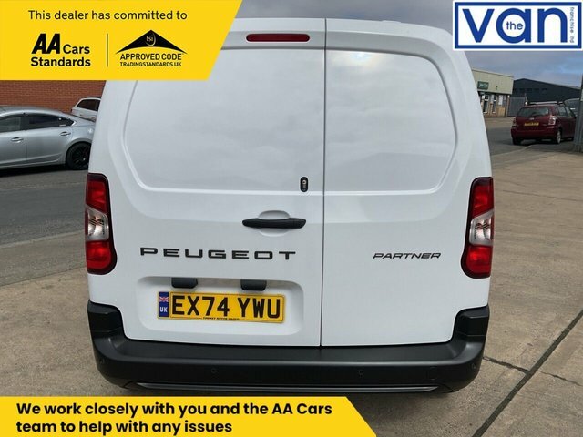 Peugeot Partner 1.5 Bluehdi 1000 Professional Standard Panel Van 5 EX74YWU White #4