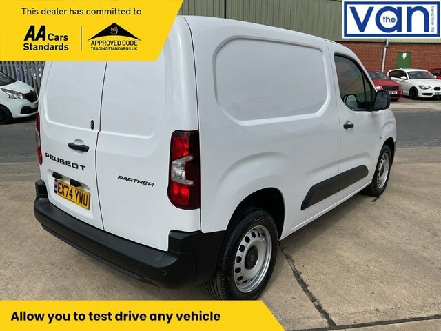 Peugeot Partner 1.5 Bluehdi 1000 Professional Standard Panel Van 5 EX74YWU White #3