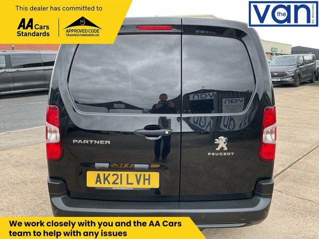 Peugeot Partner 1.5 Bluehdi 950 Professional Long Panel Van 6Dr Di AK21LVH Black #4