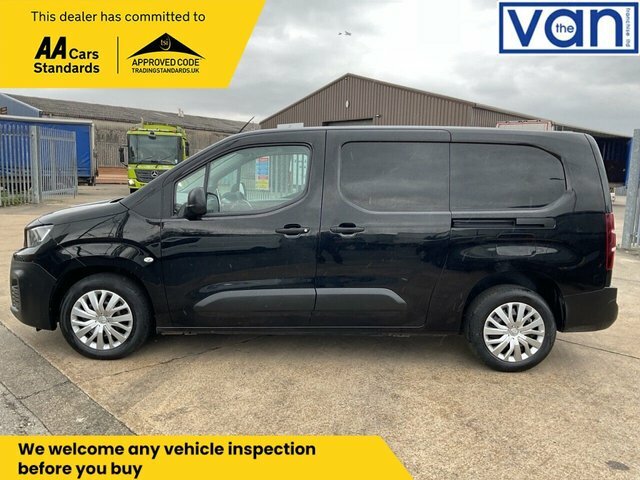 Peugeot Partner 1.5 Bluehdi 950 Professional Long Panel Van 6Dr Di AK21LVH Black #6