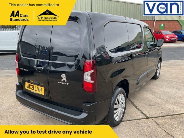 Peugeot Partner 1.5 Bluehdi 950 Professional Long Panel Van 6Dr Di AK21LVH Black #3
