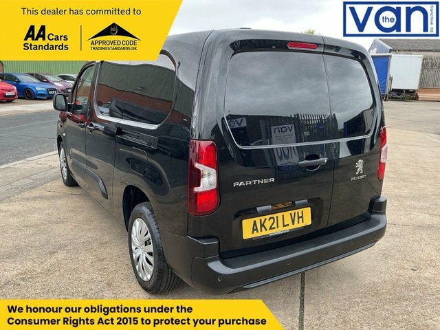 Peugeot Partner 1.5 Bluehdi 950 Professional Long Panel Van 6Dr Di AK21LVH Black #5