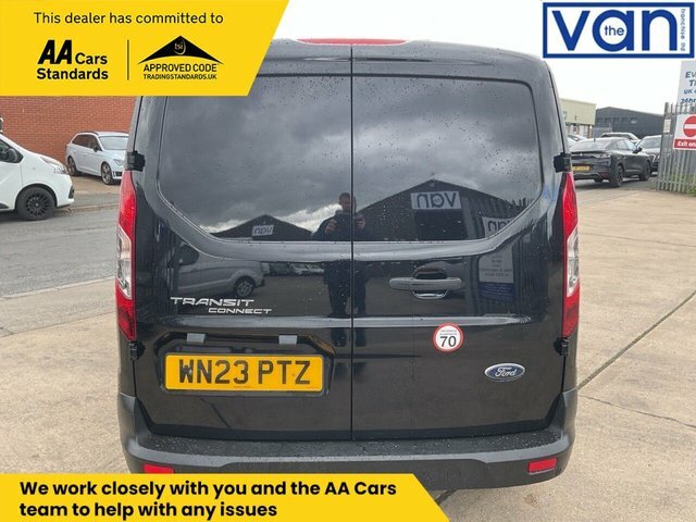 Ford Transit Connect 1.5 240 Ecoblue Trend Crew Van Double Cab 6Dr Dies WN23PTZ Black #4