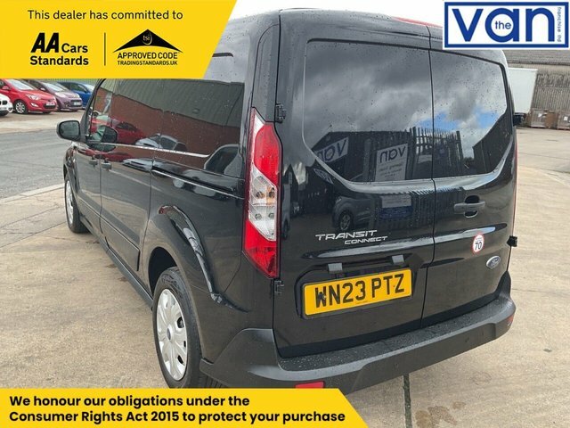 Ford Transit Connect 1.5 240 Ecoblue Trend Crew Van Double Cab 6Dr Dies WN23PTZ Black #5