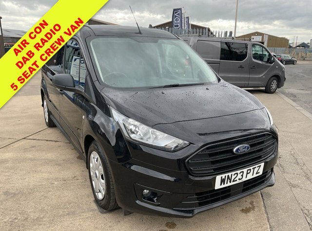 Ford Transit Connect 1.5 240 Ecoblue Trend Crew Van Double Cab 6Dr Dies Black