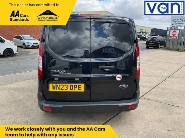 Ford Transit Connect 1.5 240 Ecoblue Trend Crew Van Double Cab 6Dr Dies WN23DPE Black #4