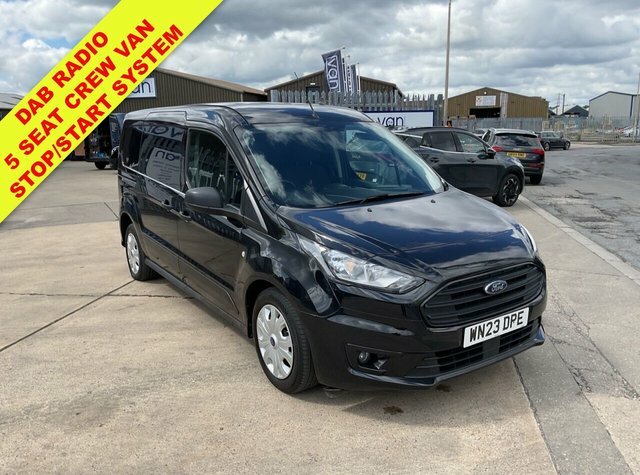 Ford Transit Connect 1.5 240 Ecoblue Trend Crew Van Double Cab 6Dr Dies Black