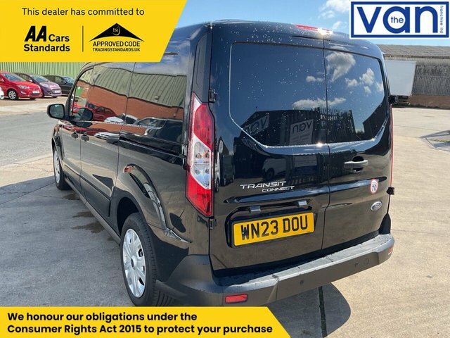 Ford Transit Connect 1.5 240 Ecoblue Trend Crew Van Double Cab 6Dr Dies WN23DOU Black #5
