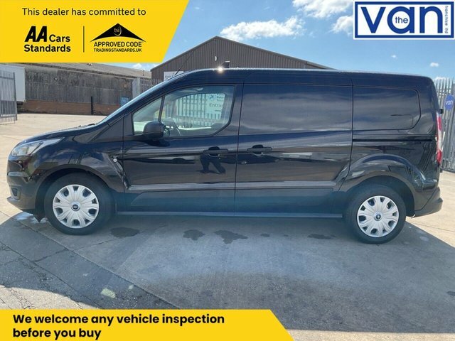 Ford Transit Connect 1.5 240 Ecoblue Trend Crew Van Double Cab 6Dr Dies WN23DOU Black #6