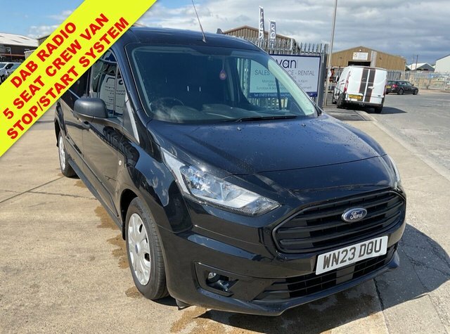Ford Transit Connect 1.5 240 Ecoblue Trend Crew Van Double Cab 6Dr Dies Black