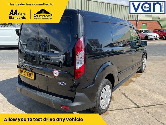 Ford Transit Connect 1.5 240 Ecoblue Trend Crew Van Double Cab 6Dr Dies WN23DOU Black #3