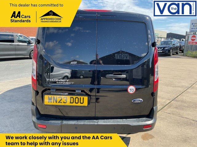 Ford Transit Connect 1.5 240 Ecoblue Trend Crew Van Double Cab 6Dr Dies WN23DOU Black #4