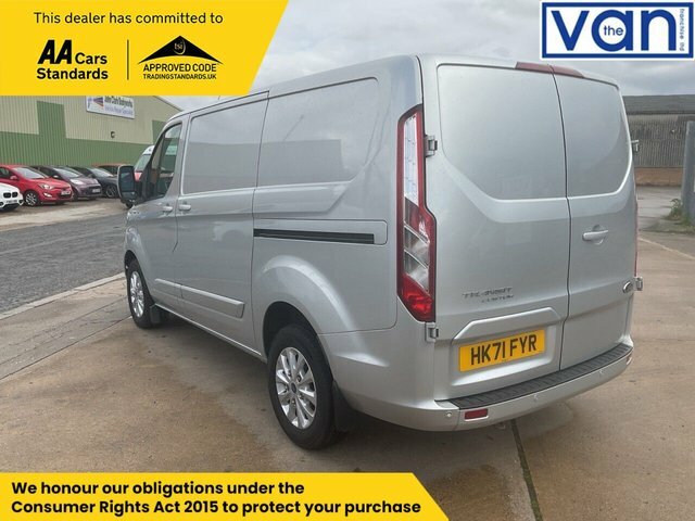 Ford Transit Custom 2.0 280 Ecoblue Limited Panel Van Manua HK71FYR Silver #5