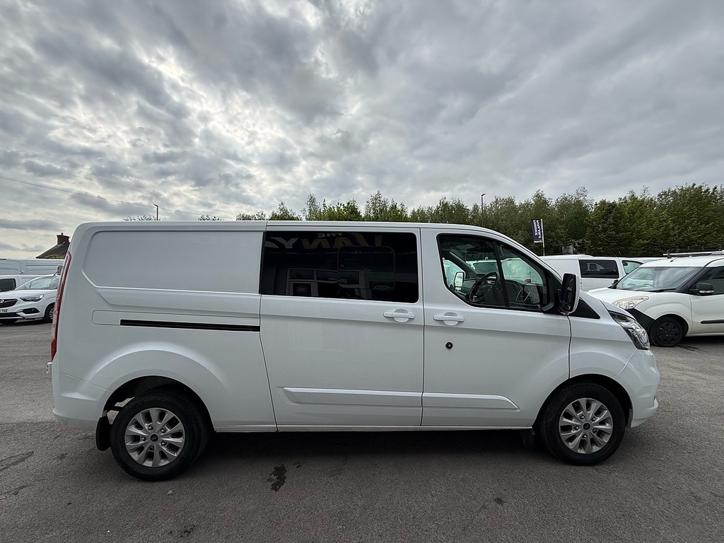Ford Transit Custom 2.0 300 Ecoblue Limited Crew Lwb Air Con Van Doubl MA72NWN White #4