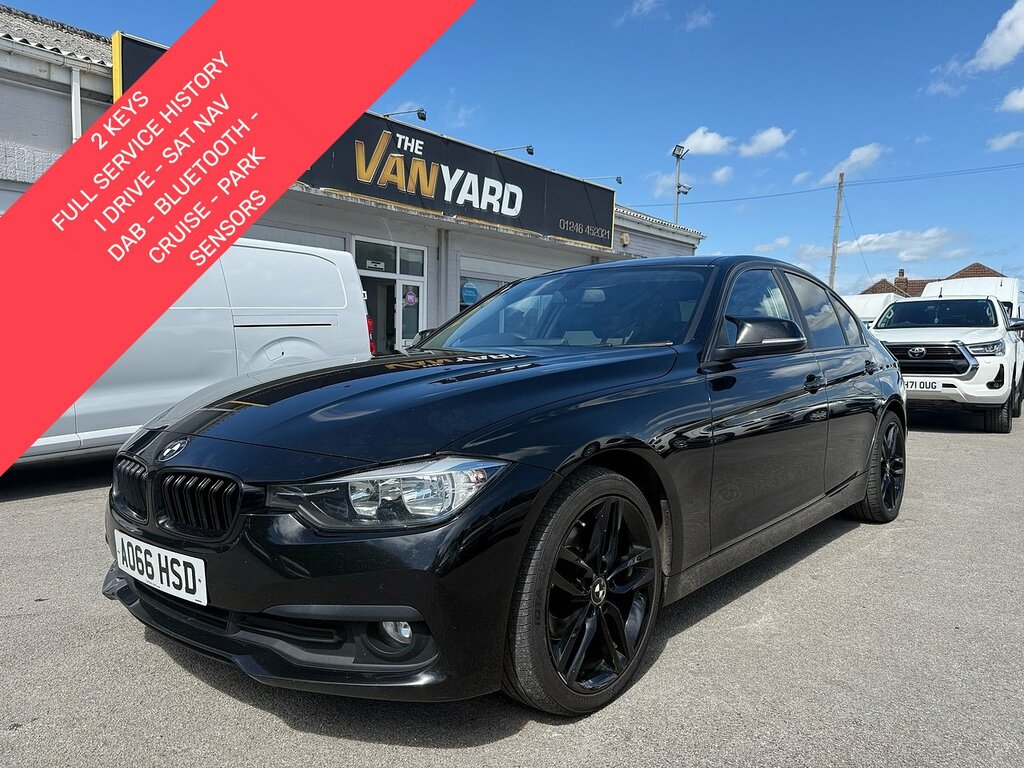 BMW 3 Series 2.0 320D Ed Plus Saloon Sat Nav Air Con Fsh Park S Black