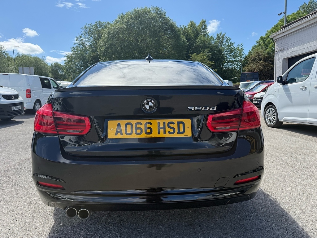 BMW 3 Series 2.0 320D Ed Plus Saloon Sat Nav Air Con Fsh Park S AO66HSD Black #5