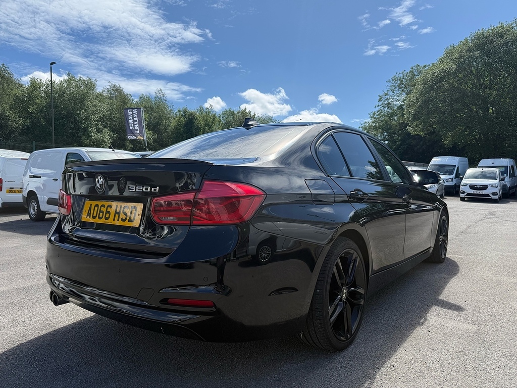 BMW 3 Series 2.0 320D Ed Plus Saloon Sat Nav Air Con Fsh Park S AO66HSD Black #4
