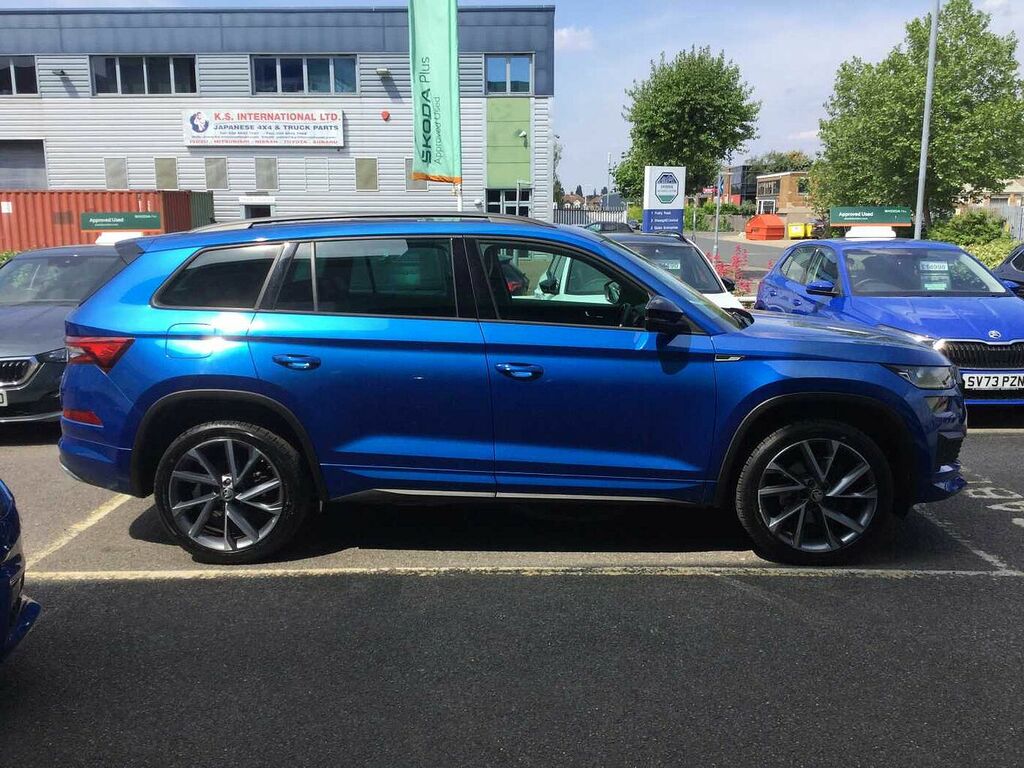 Skoda Kodiaq 1.5 Tsi Sport Line Dsg 7 Seat LT72VFB Blue #4