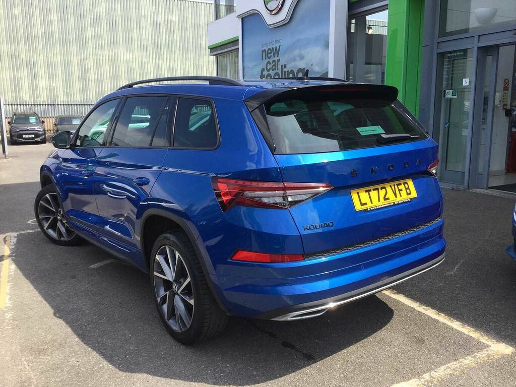 Skoda Kodiaq 1.5 Tsi Sport Line Dsg 7 Seat LT72VFB Blue #3