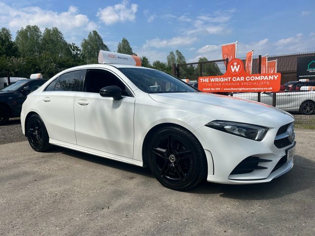 Mercedes-Benz A Class 1.3 A200 Amg Line Saloon 7G-dct Euro 6 XUI5567 White #4