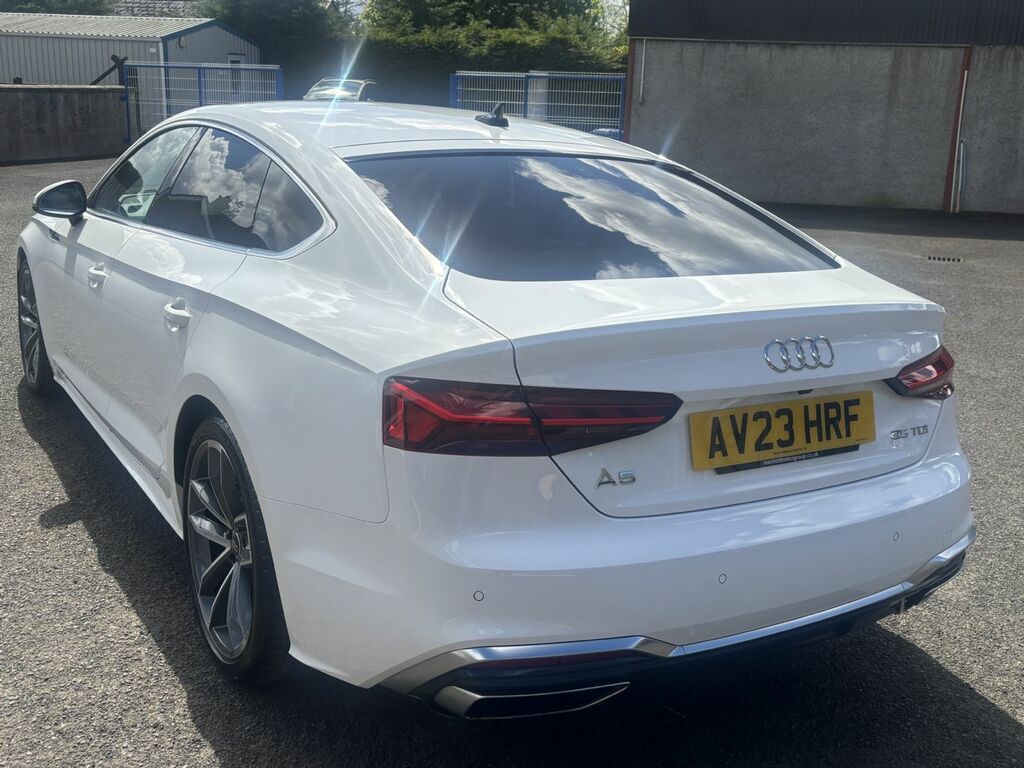 Audi A5 35 Tdi S Line S Tronic AV23HRF White #4