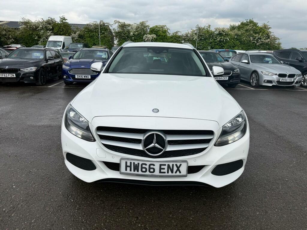 Mercedes-Benz C Class Estate 2.1 C220d Se Executive Edition G-tronic Eu HW66ENX White #2