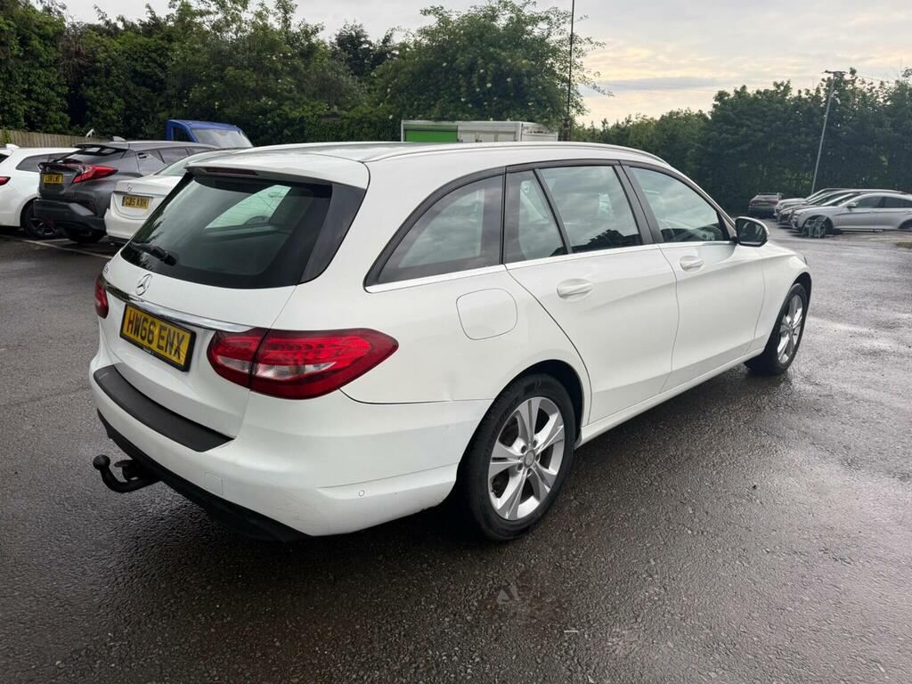 Mercedes-Benz C Class Estate 2.1 C220d Se Executive Edition G-tronic Eu HW66ENX White #6