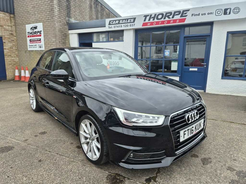 Audi A1 1.4 Tfsi S Line 2016 FT16KUK Black #4