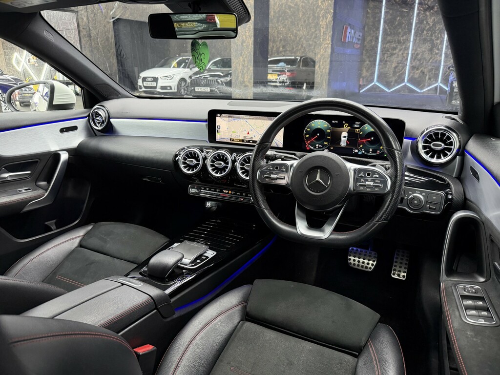 Mercedes-Benz A Class Hatchback 1.3 A200 Amg Line 201868 YR68ZTW White #2