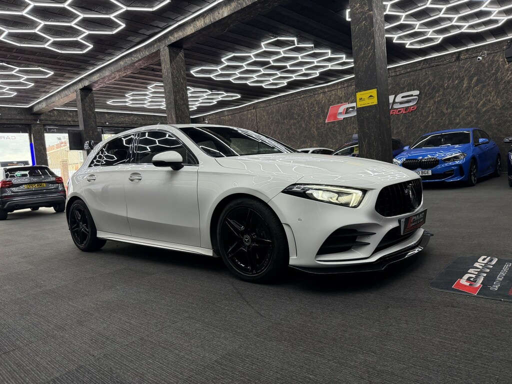 Mercedes-Benz A Class Hatchback 1.3 A200 Amg Line 201868 YR68ZTW White #3
