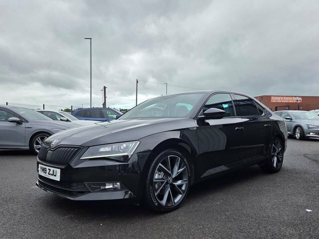 Skoda Superb 2.0 Tdi Sportline Plus Hatchback Dsg Eu YM19ZJU Black #4