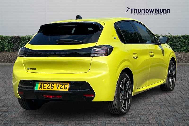 Peugeot e-208 50Kwh Allure Hatchback 7.4Kw Ch AE26VZG Yellow #3