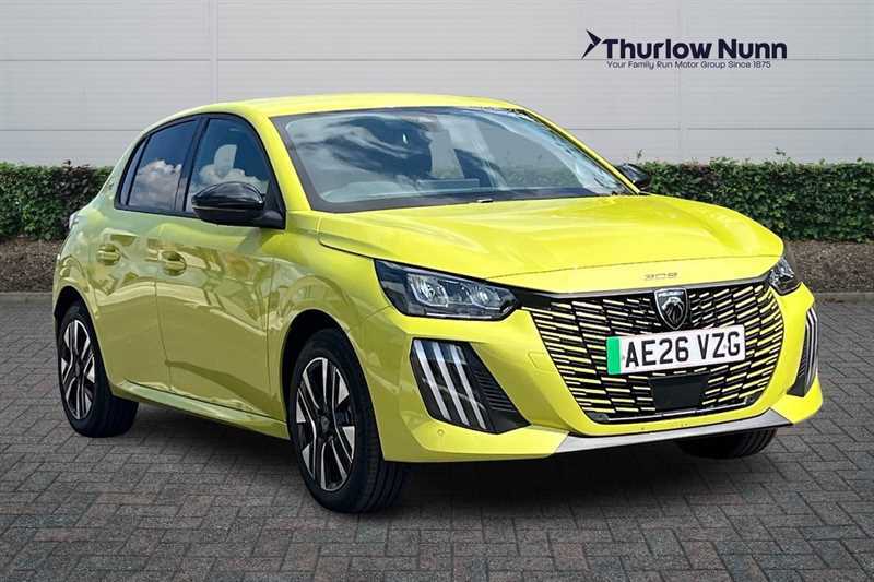 Peugeot e-208 50Kwh Allure Hatchback 7.4Kw Ch Yellow