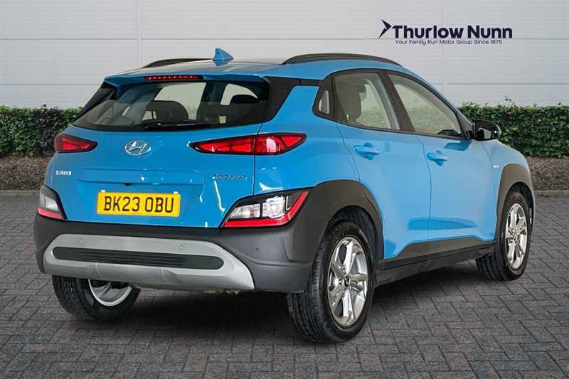 Hyundai Kona 1.0 T-gdi Mhev Se Connect Suv Hybrid Ma BK23OBU Blue #4