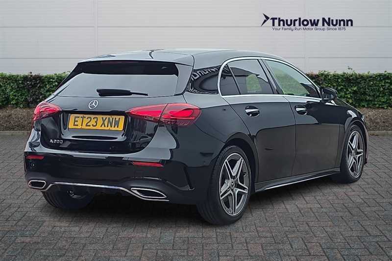 Mercedes-Benz A Class 1.3 A200h Mhev Amg Line Executive Hatchback ET23XNW Black #3