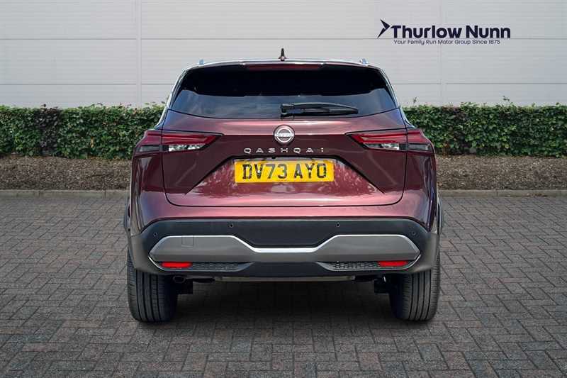Nissan Qashqai 1.3 Dig-t Mhev Tekna Suv Hybrid DV73AYO Red #4