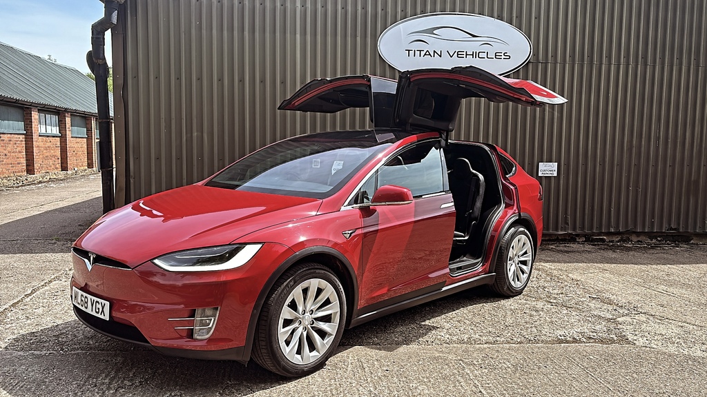 Tesla Model X 75D Dual M... ML68YGX Red #2