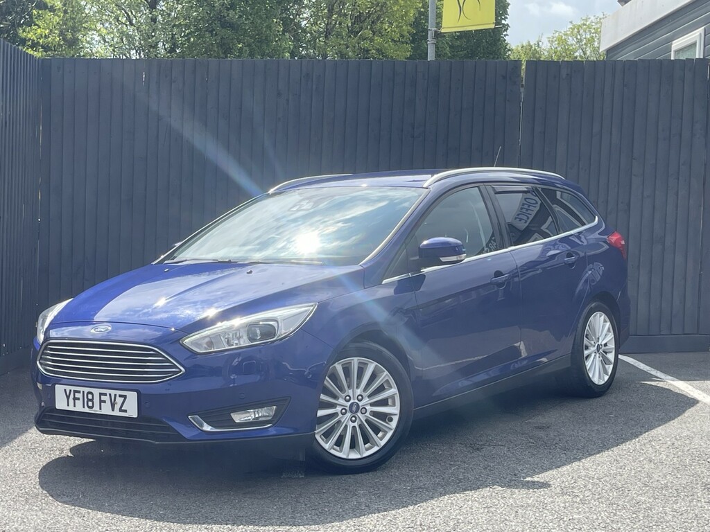 Ford Focus Estate 1.5 Tdci Titanium X 2018 YF18FVZ Blue #4