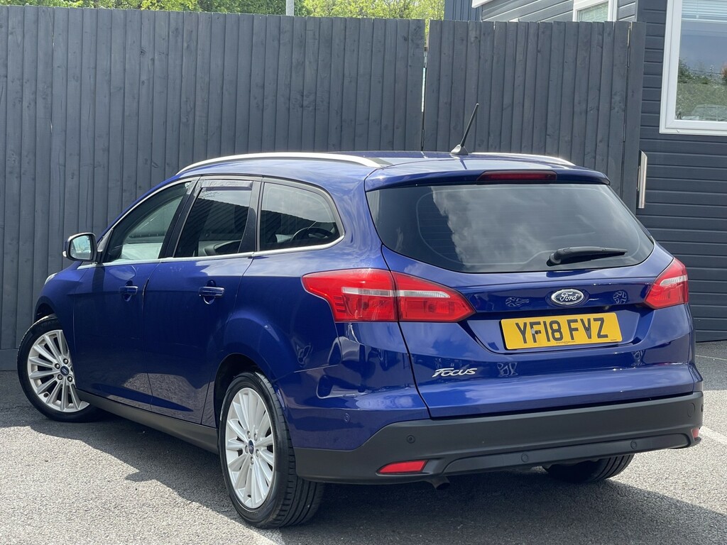 Ford Focus Estate 1.5 Tdci Titanium X 2018 YF18FVZ Blue #2