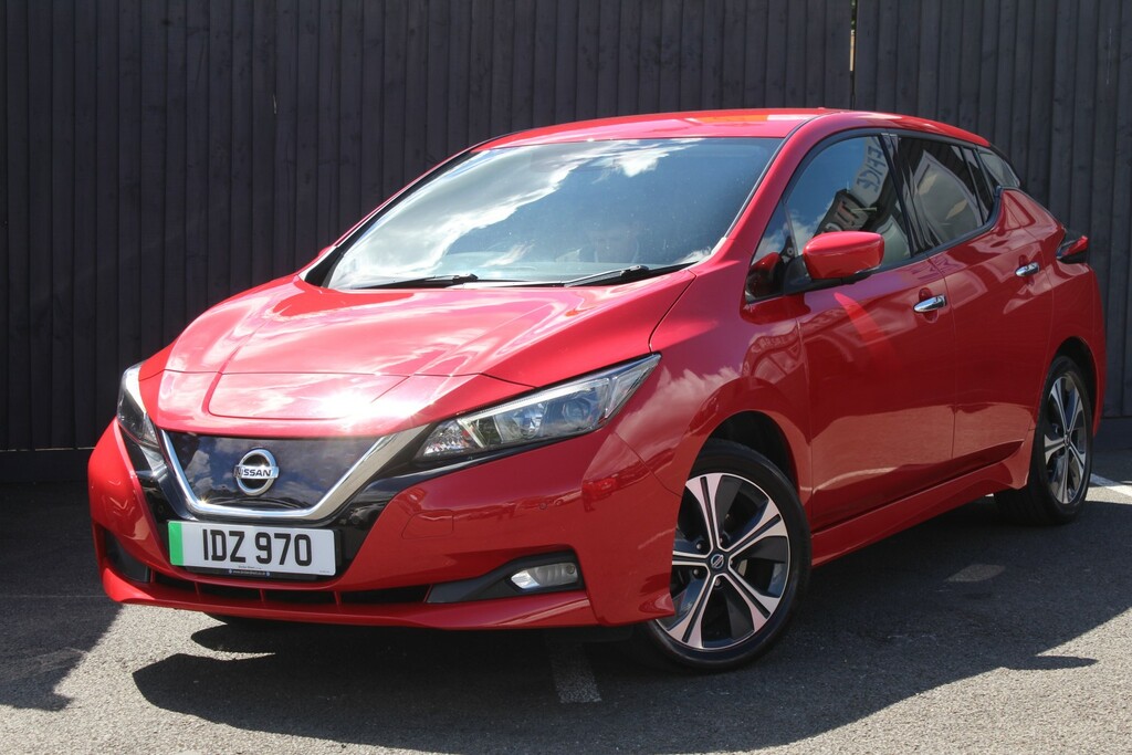Nissan Leaf Hatchback 62Kwh E N-connecta 2021 ND71XWO Red #3