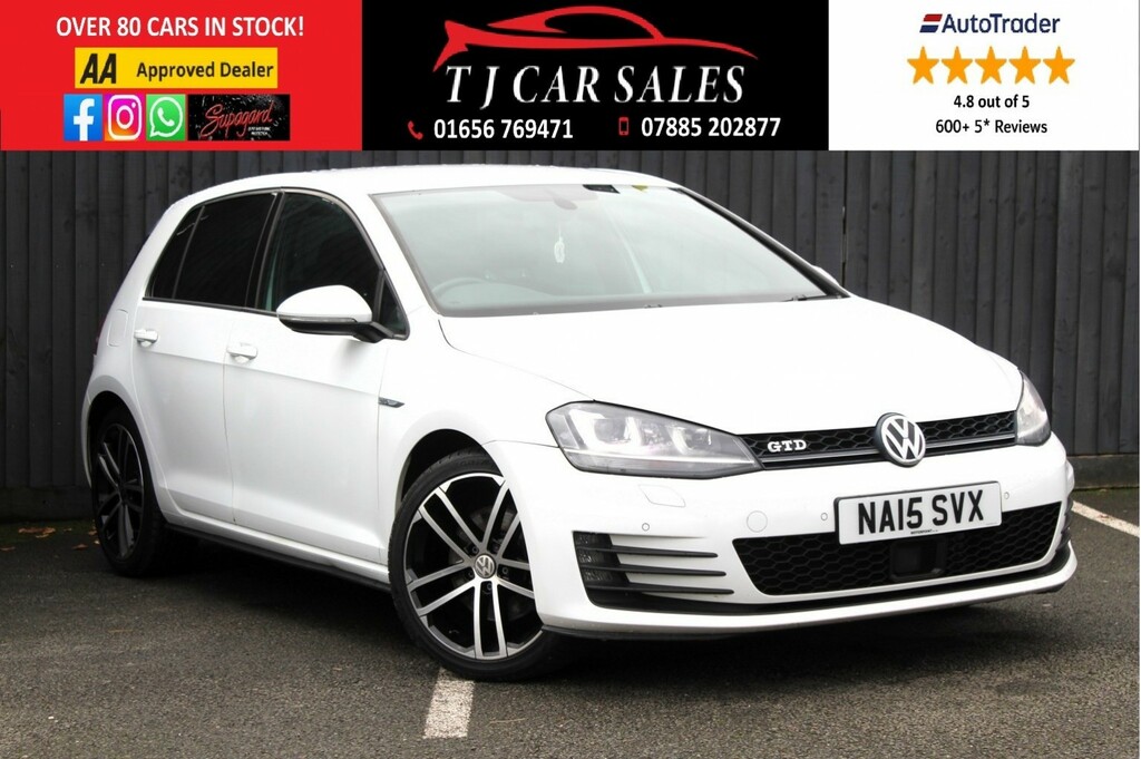 Volkswagen Golf Hatchback 2.0 Tdi Bluemotion Tech Gtd 2015 White