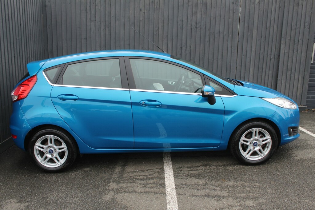Ford Fiesta Hatchback 1.0 T Ecoboost Zetec 2014 JF63DSF Blue #4