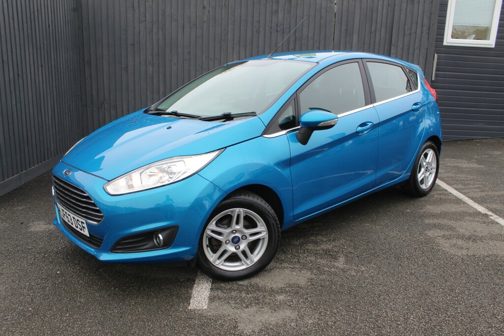 Ford Fiesta Hatchback 1.0 T Ecoboost Zetec 2014 JF63DSF Blue #3