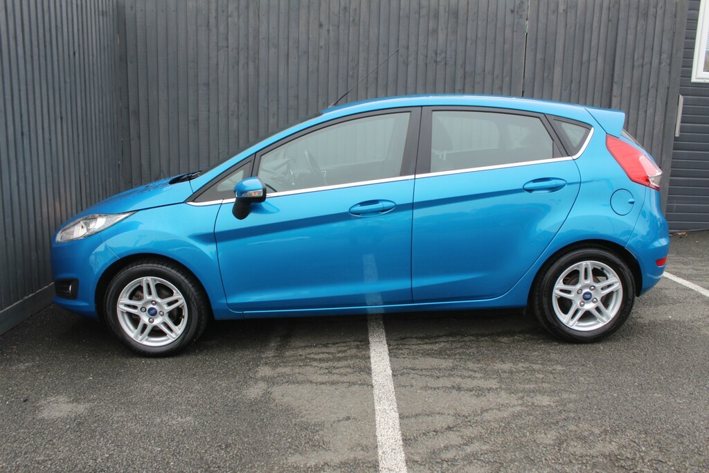 Ford Fiesta Hatchback 1.0 T Ecoboost Zetec 2014 JF63DSF Blue #5