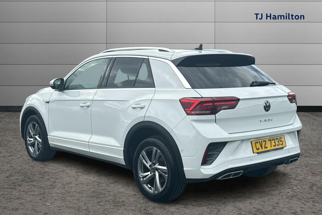 Volkswagen T-Roc 1.5 Tsi R-line Suv Dsg Euro 6 Ss 15 CVZ7335 White #3